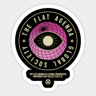 THE FLAT AGENDA Sticker